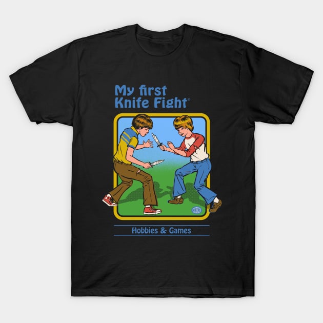 My First Knife Fight T-Shirt by Steven Rhodes